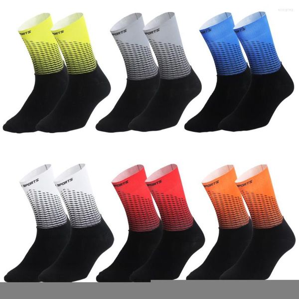 Calzini sportivi 2023 Ciclismo Uomo Donna Bicicletta da strada Outdoor Marca Bici da corsa Compressione Sport Calcetines Ciclismo