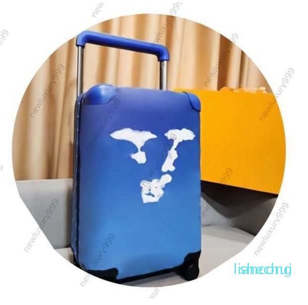 Дорожный чемодан, дизайнерский багаж, оригинальный кожаный ящик с дышлом на колесиках, вещевой ящик по индивидуальному заказу
