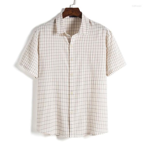 Camicie casual da uomo Camicia a maniche corte da uomo Risvolto estivo Stile giapponese inglese Sub Allentato di grandi dimensioni