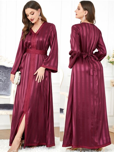 Ethnische Kleidung Eid Party Muslimisches Kleid Frauen Abaya Stickerei Marokko Dubai Kaftan Islam Türkei Arabisch Lange Robe 230426