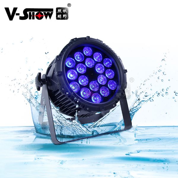 V-Show à prova d'água 18*18w RGBWA+UV 6in1 IP65 levou luz de paridade