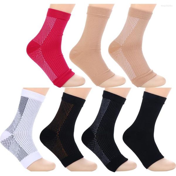 Sport Socken Unisex Anti-Ermüdung Basketball Fußball Kompression Fuß Knöchel Elastische Bandage Ärmel Stützschutz Schutz