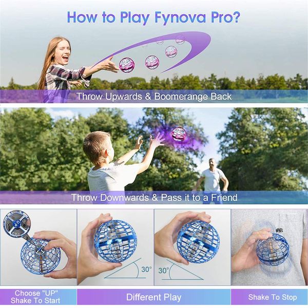 Neuheitsspiele Flying Ball Hover Toys 2022 Soaring Neba Orb Handgesteuerter Fly Boomerang Ifly Spinner Nova Pro Rgb Light Magic Space U Amiqe