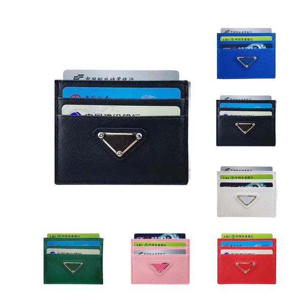 Wallets Designer feminino mens de reedição Triângulo Card Purses Luxurys Couro de carteira vintage com caixa Retro atacado H Dh7qp