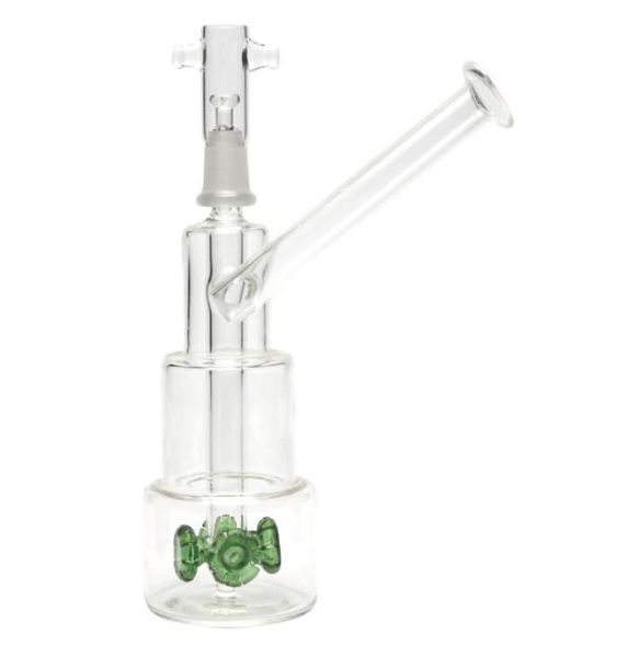 Fumar Hookahs Bongs de vidro exclusivos Classic Brilliance Cake Dab Rigs Tubulações de água Grosso Reciclador Oil Rig inteiro com junta de 14mm W7690553