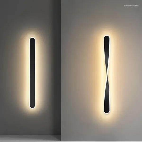 Duvar lambaları Nordic LED lamba Yatak Odası Başucu Oturma Odası Merdivenleri Modern Spiral Sconce Ev Dekorasyon Aydınlatma Fikstür Parlak