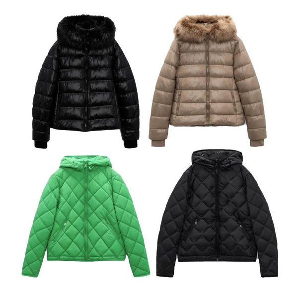 Pelle Zach AiIsa contro qualità autunno e inverno moda con cappuccio tasca con cerniera a maniche lunghe abbigliamento in cotone caldo per donna