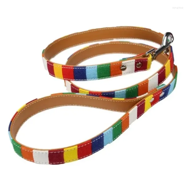 Collari per cani Guinzaglio in pelle PU Animali domestici Corda Solido Corsa Buldog Cintura Cucciolo Cat Harness Guinzagli di piombo per cani di piccola taglia