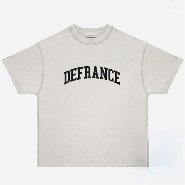 Herren-T-Shirts Gute Qualität Arnodefrance Logo Vintage High Street ADF Kurzarm-Mode-T-Shirt 1: 1 Lose, schön gewaschene Streetwear