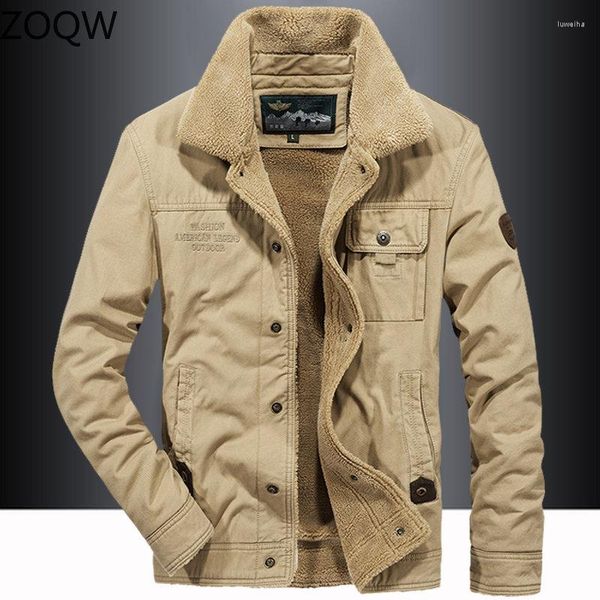 Herren Jacken Winterjacke 2023 Herren Baumwolle Männlich Lamm Kaschmir Revers Mäntel Herren Kurz Verdickt Modisch Herbst Mantel Jaqueta F