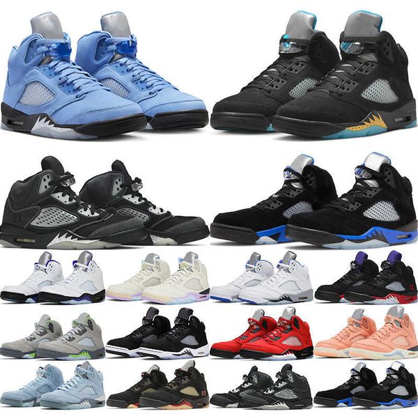 Wanderschuhe UNC Herren Basketballschuhe 5s Oreo Jumpman 5 Aqua We The Best Segel Blue Bird Concord Racer Blue Herren Trainer Sport Turnschuhe Tennis Fash