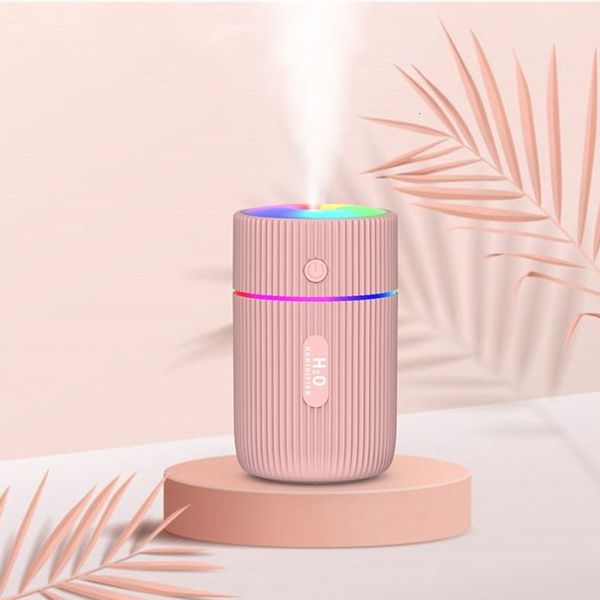 Umidificadores portáteis umidificador de ar elétrico portátil AROMA DIFFUSOR DIFFUSOR Nano Spray USB Sprayer de névoa Cool LED Luz noturna colorida para carro em casa 230427