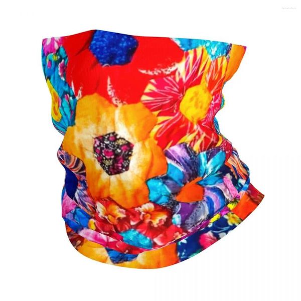 Lenços retro flores retalhos bandana pescoço capa impresso balaclavas rosto cachecol multifuncional bandana equitação homens adulto respirável