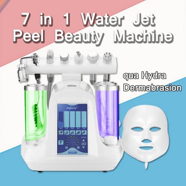 6 In 1 Vacuum Face Cleaning Hydro Dermoabrasione Water Oxygen Jet Peel Machine Per Pore Cleaner Cura del viso Beauty Machine125