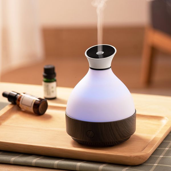 Umidificatori Mini diffusore di aromi elettrico Home Umidificatore d'aria USB Power 150ML Diffusore di oli essenziali ad ultrasuoni con luce colorata 230427