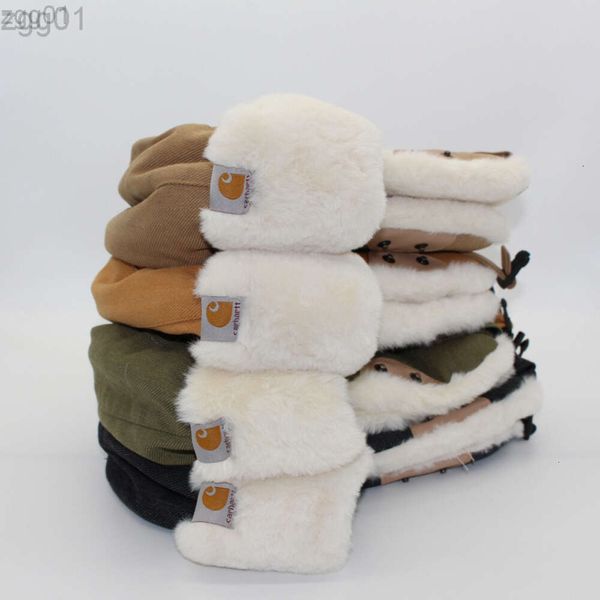 Designer-Carhart-Mütze, Carharrt-Winter-Gehörschutz, Lei Feng-Mütze, vielseitige, verdickte Lammwolle, Radfahren, kältebeständig, fliegende Mütze, warme, feuchte Mütze für Herren und Damen