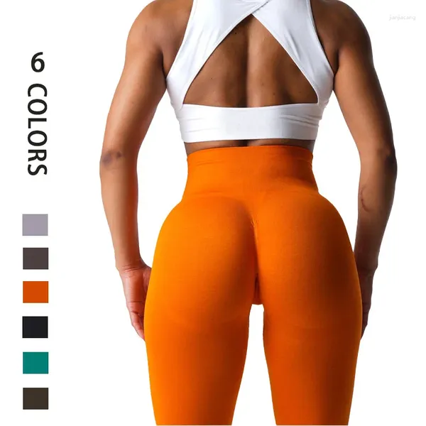 Calças ativas sem costura leggings mulheres fitness gym treino feminino esporte wear scrunch collants roupas para yoga pant