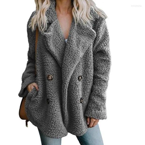 Frauen Pelz Teddy Mantel Frauen Faux Mäntel Langarm Flauschigen Jacken Winter Warme Weibliche Jacke 2024 5XL