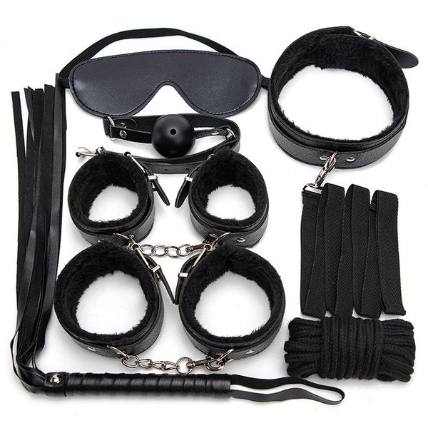 Bondage XIAER OEM / ODM Amazon Vendita calda BDSM Crocodile Free gif Grain Set Gioco di ruolo Bondage slave Restraint con Tool Kit