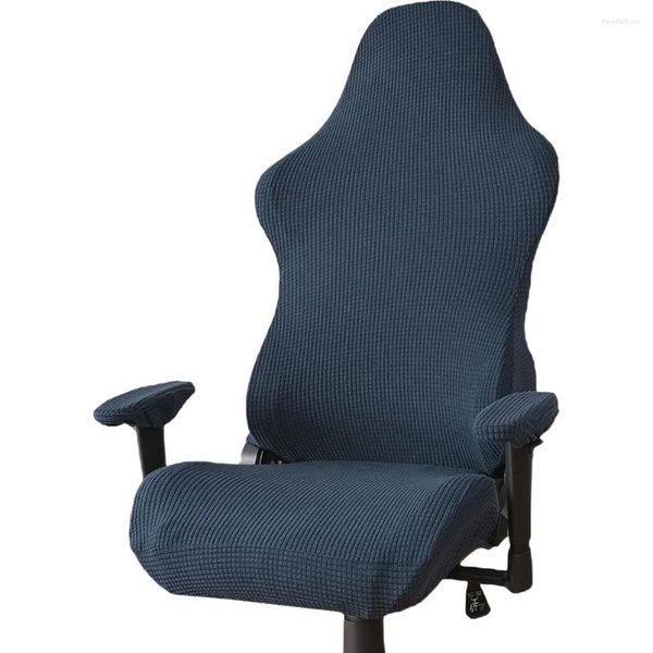 Чехлы на стулья, игровой защитный чехол, эластичная защита для сиденья, офисный чехол, моющийся эластичный чехол для компьютерной комнаты, геймер