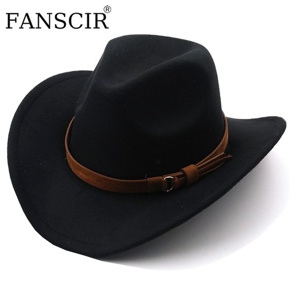 Berets Western Cowboy Hat Fedora Мужчины большой бирм простая свадьба элегантная женщина