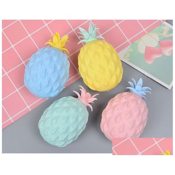 Dekompressionsspielzeug, 10 cm, niedliches großes Ananas-Quetschspielzeug, Anti-Traubenball, lustiges Gadget, Entlüftung, Dekompression, Zappelspielzeug, Autismus, Hand, Handgelenk, Dhlog