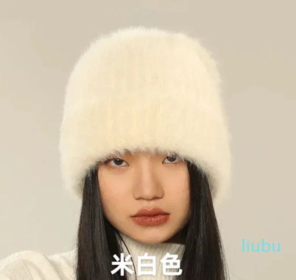 Grande cappello invernale di vendita calda cappello di pelliccia per bambini moda berretto adulto in lana calda solida