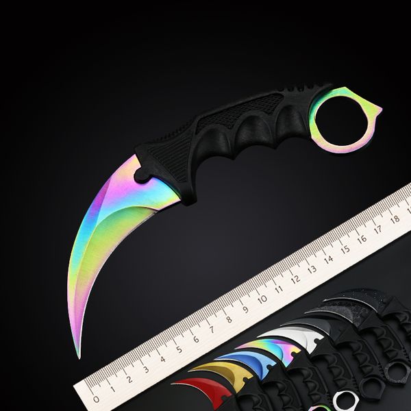 Coltello csgo coltello a lama fissa sopravvivenza tattica di addestramento tattico coltello da campeggio esterno a caccia di coltelli da artigli EDC multi utensile