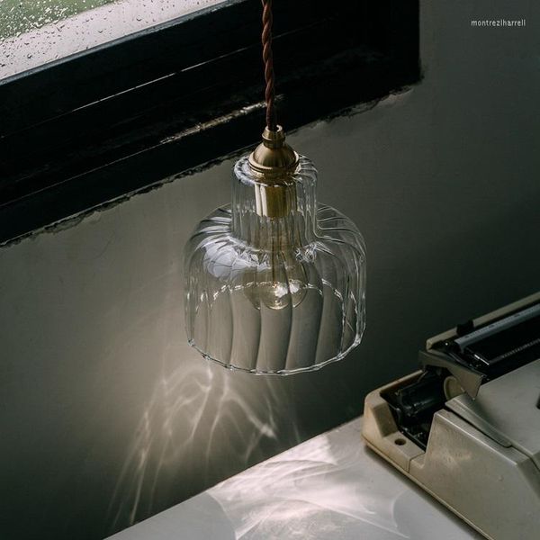 Pendelleuchten Stil Loft Industrielle Lampe Pendelleuchten Küche Vintage Leuchten Kupfer Hänge Schlafzimmer Esszimmer Leuchte Suspendu
