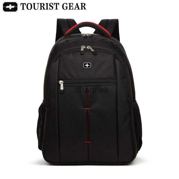 Rucksackrucksäcke, schwarzer Rucksack für Herren, Mochila, Schweizer Rucksack, Reiserucksack, TOURIST GEAR, 15,6-Zoll-Laptop, Business-Rucksack, Herren, Schultaschen für Jungen, YQ231127