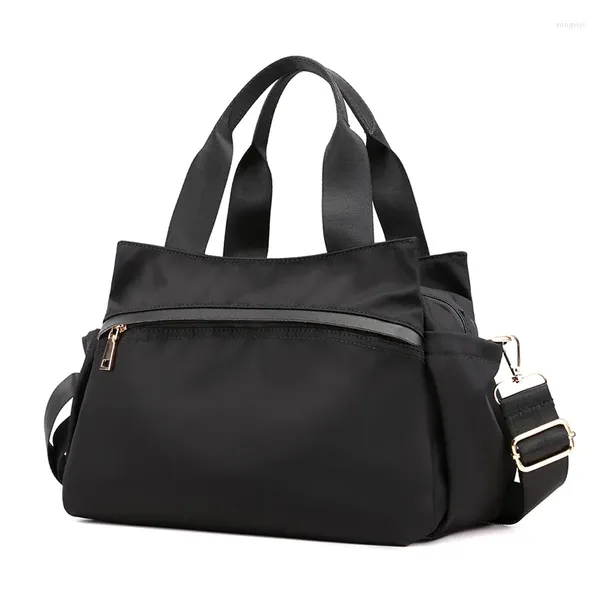 Abendtaschen Damen Große Kapazität Mode Schulter Multi-Fach Retro Casual Damen Reise Nylon Handtasche Umhängetasche 2023