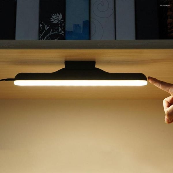 Lampade da tavolo Magnete dimmerabile Lampada per dormitorio USB ricaricabile Protezione per gli occhi Armadietto Luce Trucco Touch Control LED regolabile Notte