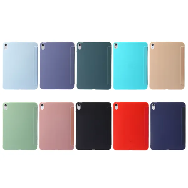 Para iPad mini 4 5 6 Air 1 2 ar 3 Case Silicone Smart Cover para iPad 10.2 7th 8th 9th 9,7 10,5 10,9 11 12,9 polegadas Tablet Protect Shell