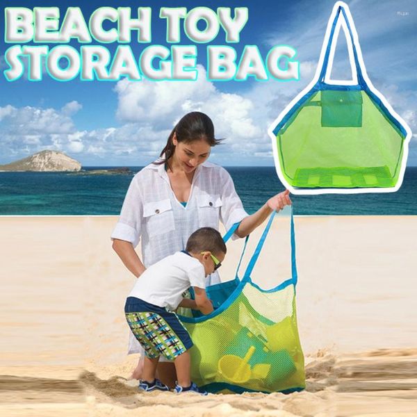 Aufbewahrungsbeutel Strandspielzeug Quick Bag Große tragbare Sandbaggerwerkzeuge Verschiedene Entwässerungsnetze Kinder