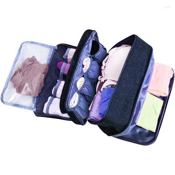 Aufbewahrungsbeutel Reise-Multifunktions-Unterwäsche-Organizer-Tasche Tragbare BH-Socken Dessous-Accessoires-Pack Würfel-Toilettenartikel