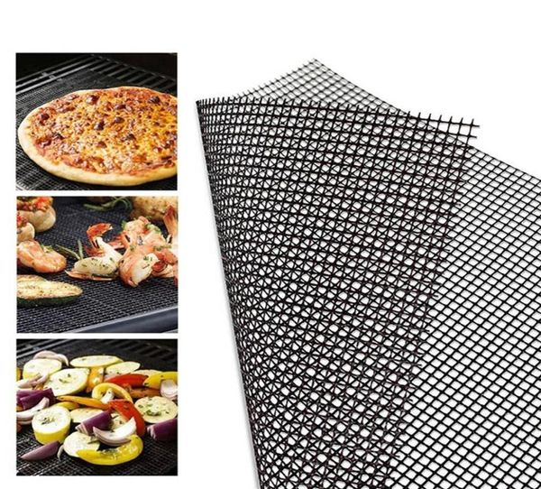 BBQ Grill Mat Antiaderente Griglia per griglia Strumento riutilizzabile Griglie Accessori per esterno PFOA Verdure alla griglia Fisha412387496