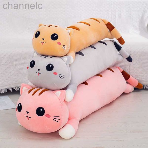 Animali di peluche ripieni Giocattoli per gatti lunghi adorabili Cuscino Cuscino per dormire morbido Pisolino Bambole animali Giocattolo Kawaii Ragazze per bambini San Valentino