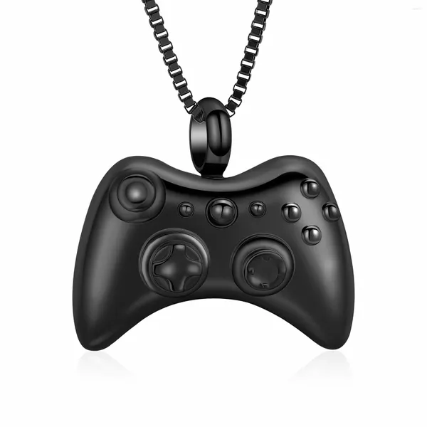 Collane con ciondolo Gioielli per cremazione per ceneri Gamepad in acciaio inossidabile Collana con urna Controller di gioco ricordo Regalo commemorativo Uomo Ragazzo