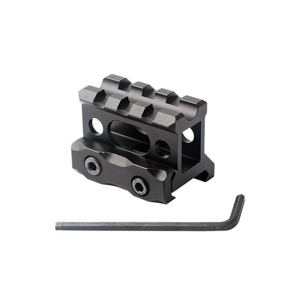 Tactical 20mm Picatinny Rail Scope Riser Mount per Ottica Scope Sight Adattatore per staffa a 3 slot