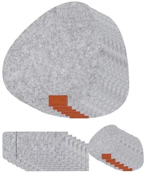 Mats Pedler Felt Placemat 18 Yıkanabilir Heatresistant Placemats Seter ve Çatal Teşheri Bag7577287