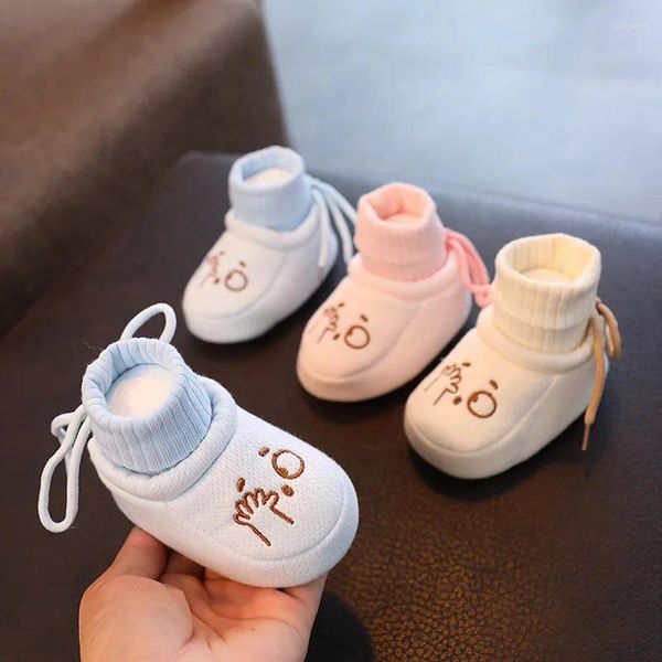 First Walkers Babyschuh Frühling und Herbst 6–12 Monate Kleinkindschuhe mit weicher Sohle fallen im Alter von 0–1 Jahren nicht ab