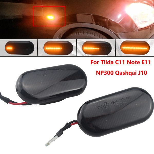 Für Nissan Cube Z11 Camiones Dualis Frontier Fairlady Livina 350Z NP300 LED Dynamische Blinker Seite Marker Blinker Lampe