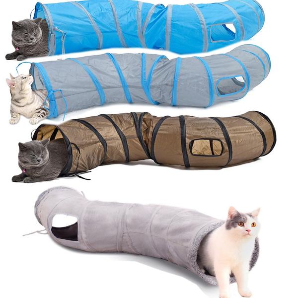 Giocattoli Hihg Qualità S forma Pet Giocattolo Divertente Pieghevole Pet Cat Tunnel Gioca Tubi Palle Casa Giocattoli Cucciolo di Coniglio Gioca Tunnel Tubo per cani