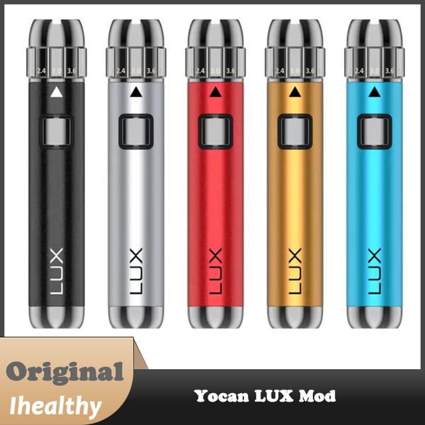 Batteria per penna Vape Yocan Lux Mod 400mAh Batteria di preriscaldamento Voltaggio regolabile per filo 510