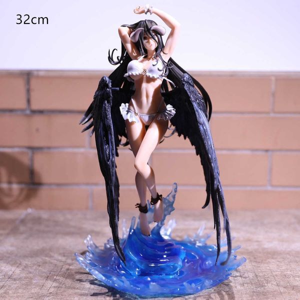 Anime Manga Overlord Albedo Subin Swimsuit Anime Personagem Albedo PVC Ação Figura Figura Toy Overlord estátua Modelo Doll Doll Presente Z0427