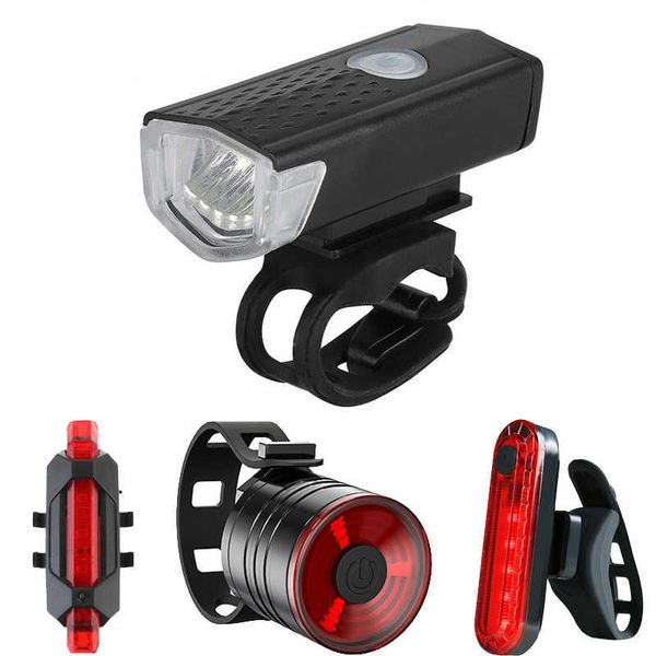 Luci per bici Ricaricabili per bici anteriori Luci per biciclette Anteriore posteriore Fanale posteriore posteriore MTB Faro per bici da strada Accessori per biciclette Attrezzatura da ciclismo P230427