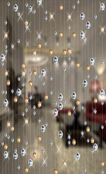 Moda Tenda di perline di vetro di cristallo Decorazione domestica per interni Sfondo di nozze di lusso Decorazione forniture 2112238745418