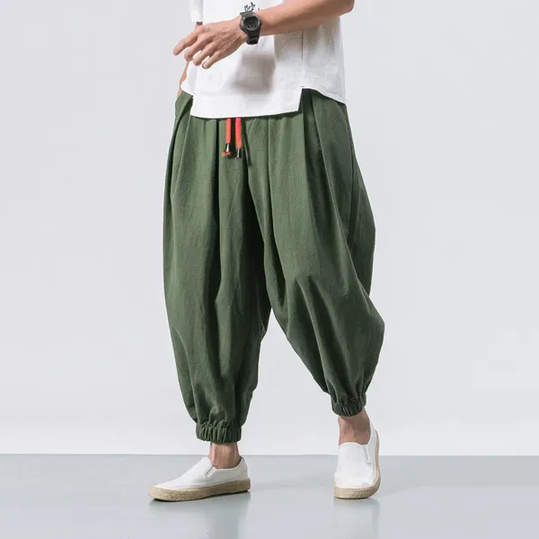 Calças masculinas homens primavera solto harem leve sweatpants de alta qualidade casual marca oversize calças masculino ropa hombre