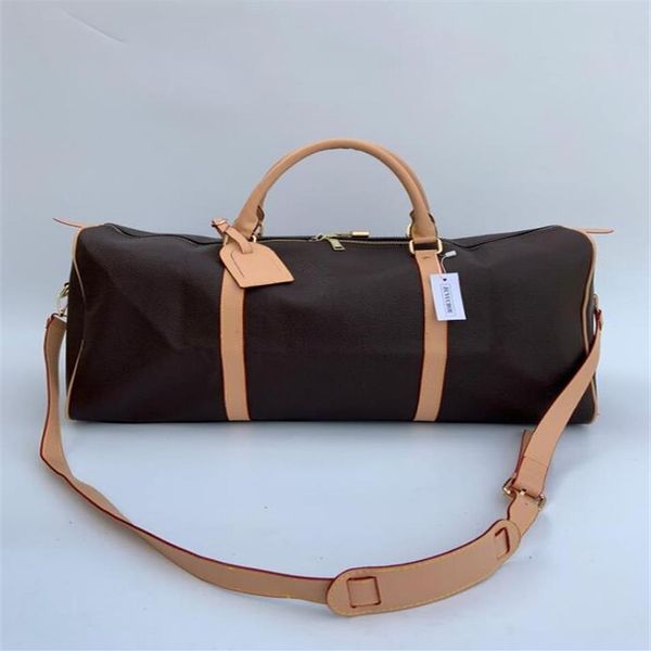 Bolsa de bagagem de viagem Bolsa de couro PU PU Men Bags de viagem Mens Viagens Bolsa de mochila de mochila 60cm2867