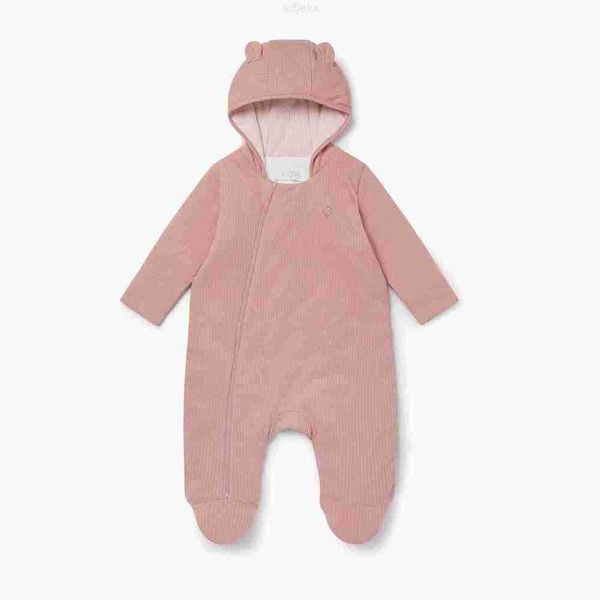 Kleidungssets fertigen Neugeborenes Babykleidung aus natürlichem Stoff mit langen Ärmeln Bambusspielanzug Reißverschluss Outwear Winter an